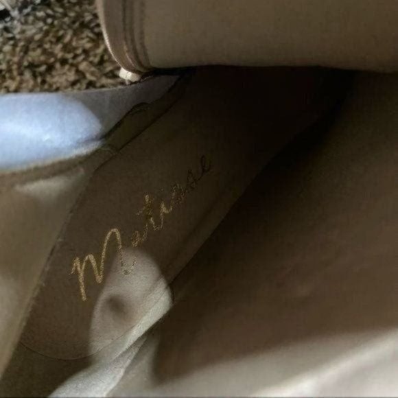 Matisse Cow Hair Womens Animal Leopard Print Moon Walkin Heeled Boot Sz 6 1/2 - Picture 7 of 9